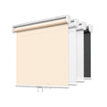 LazBlinds No Tools No Drill Cordless Roller Shades, 100% Blackout Roller Blinds for Windows, Thermal Insulated UV Protection Waterproof Roll Up Window Blinds and Shades, 28'' W x 72'' H, White