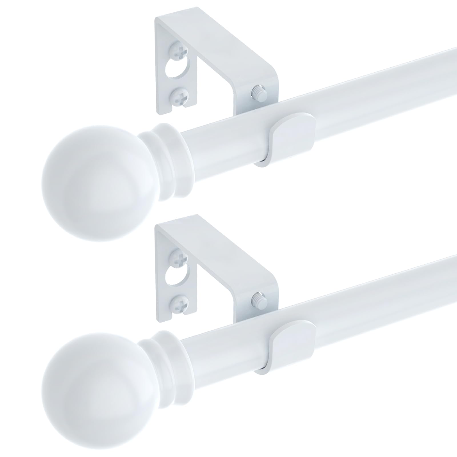 GXOACKJ Curtain Rods for windows 32-48 inch, 5/8 inch Decorative Gold Splicing Heavy Duty Metal Curtain Rod set with Brackets