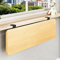 Clamp-on Foldable Window Sill Extension, No Drill Computer Desk Extender Table, Ledge Countertop Board, Detachable Plant Shelf(60x20cm(23 5/8x7 7/8"))