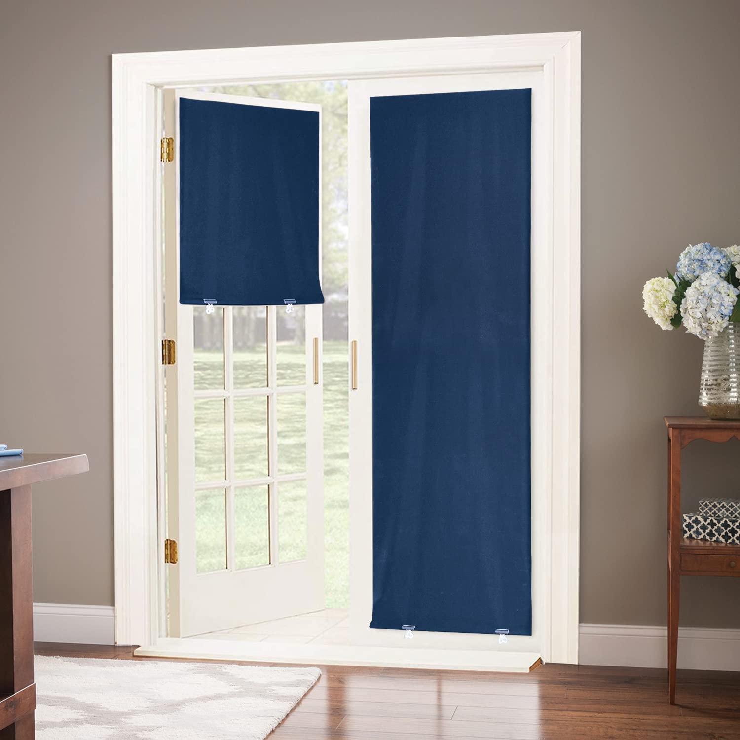 LazBlinds 100% Blackout Roller Shades, No Tools No Drill Cordless Blinds for Windows, Thermal Insulated UV Protection Privacy Window Shades for Bedroom (36''W x 72''H, Black)