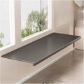 AWSAD Window Sill Extender 24x10in Countertop Extension Board with Magnetic Base Carbon Steel Ledge Plant Shelf for Kitchen, Bathroom(Black)