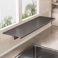 Window Sill Extender Plate, 23.6inch Carbon Steel Storage Shelf, Heavy Duty Countertop Extension Board with Magnetic Base for Kitchen Organization Storage (60x20cm/23.6x7.8in)