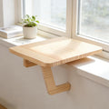 Wooden Windowsill Plant Stand, 30 x 30 cm, Floating Shelf for Plants, Hanging Shelf, Shelf, Window Sill Extension Shelf, Suitable for Small Potted Plants or Light Items